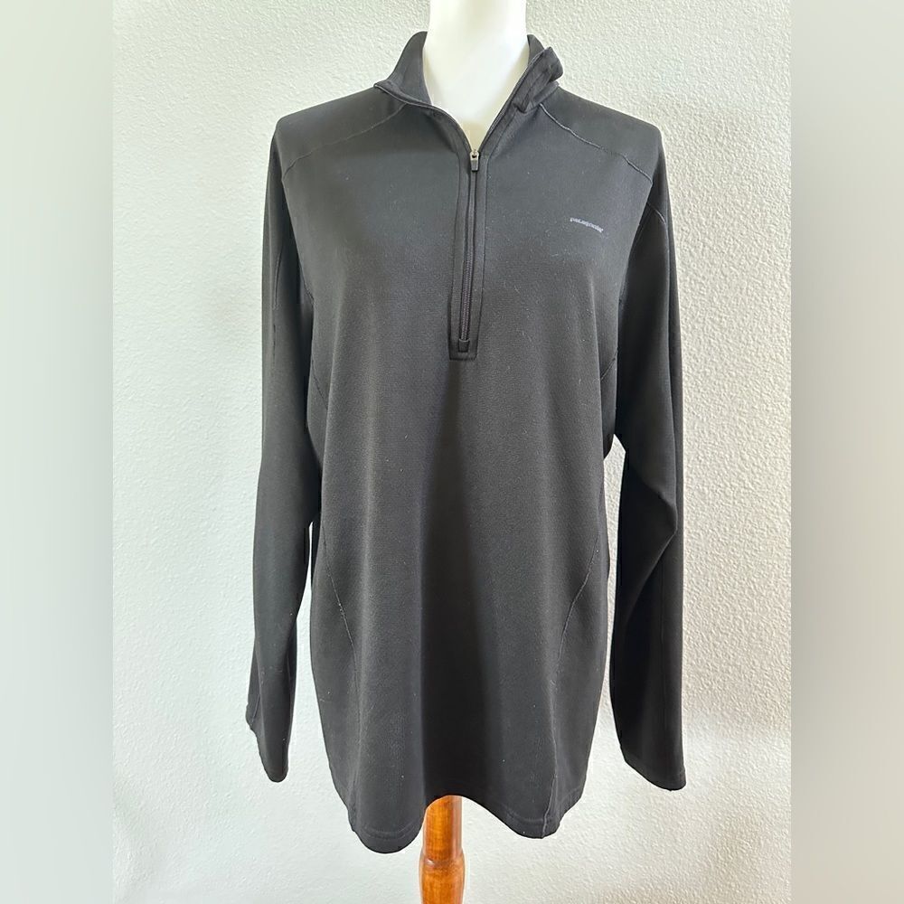 Patagonia capilene 3 midweight black zip neck shirt men’s Sz L